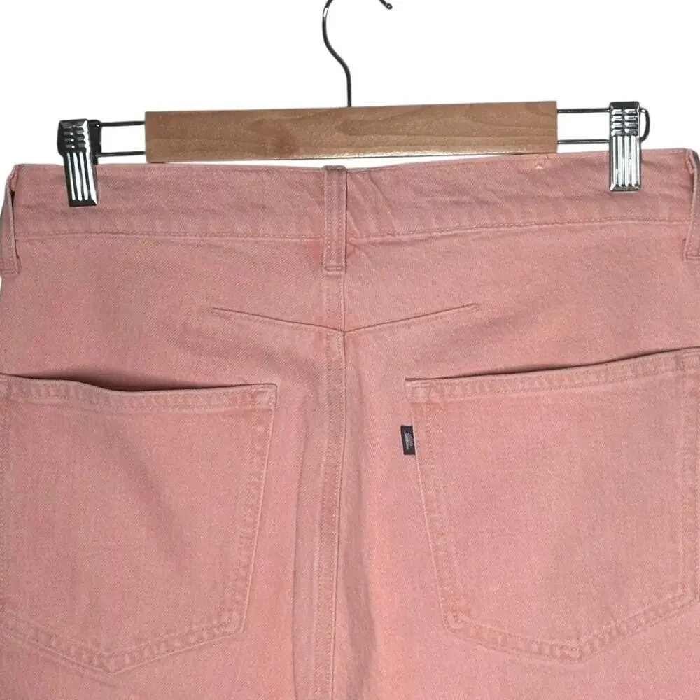 LEVI'S Riviera Shorts Bermuda Shorts Twill Rose Pink Relaxed Mid Rise Stretch